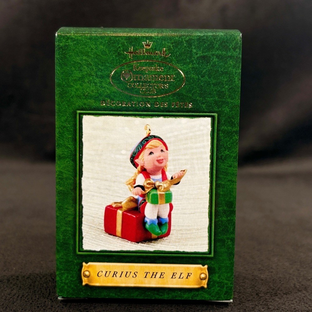 Hallmark 2002 Keepsake Ornament Curius The Elf KOCC‎ Limited Edition NEW
